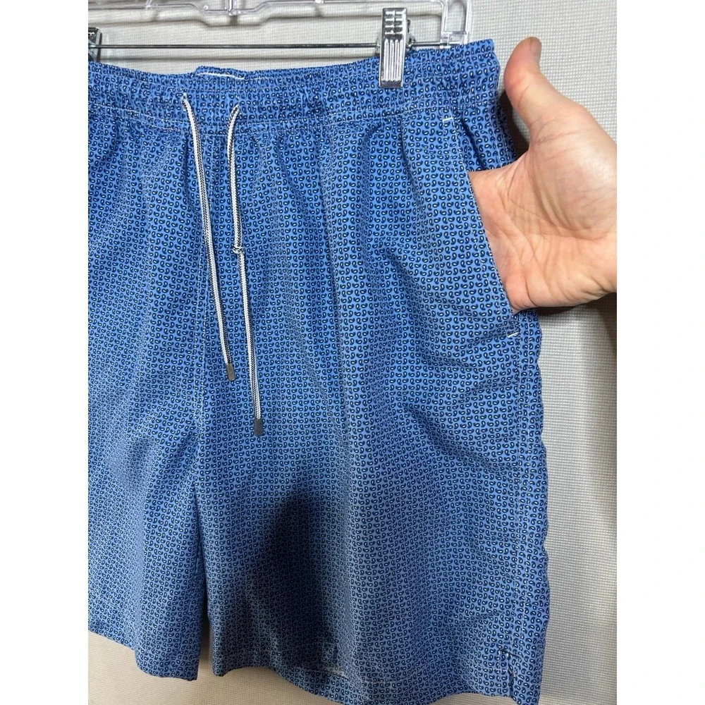 Peter Millar Swim Shorts Trunks Extra Large Blue Mens Performance Pockets Lined
